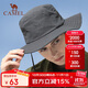 駱駝（CAMEL）漁夫帽男女夏季薄款大頭圍防曬遮陽(yáng)太陽(yáng)帽子大帽檐遮臉大沿帽