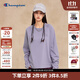 Champion冠軍長(cháng)袖T恤女2025秋季新款插肩袖純色休閑打底衫基礎款 薰衣草 M