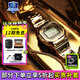 卡西歐（CASIO）手表男GMW-B5000小方塊G-SHOCK運動表 GMW-B5000GD-9P金色小方塊