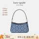 KATE SPADE凱特·絲蓓 女士單肩手提包經(jīng)典老花腋下包 藍(lán)色KG864960 