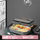 泰福高（TAFUCO）316不銹鋼飯盒上班族大容量便攜便當(dāng)盒學(xué)生餐盤(pán)5分隔帶湯碗T5215