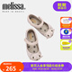 Melissa（梅麗莎）卡通小貓咪魚嘴魔術貼時尚休閑小童單鞋30901 米黃色 27 （內(nèi)長約16.5cm)