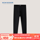 舒雅（Schiesser）男士三層加厚駝絨駝毛夾層秋褲貼身保暖長(cháng)褲E5/24602Y 黑色 2XL 【90-100公斤】