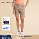 TOMMY HILFIGER【微彈直筒】夏季男裝經(jīng)典百搭商務(wù)簡(jiǎn)約休閑西褲短褲 卡其色AEG 32