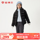 坦博爾兒童輕薄羽絨服短款童裝冬季男童女童蓄熱鎖溫輕暖外套TCF530313Z 黑色 160 /80