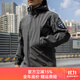 赫利肯火槍手軟殼戰術(shù)夾克男 戶(hù)外出游防風(fēng)保暖抓絨夾克tad徒步外套 鋼灰色 XL (高180-190cm 重180-200斤)