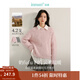 茵曼（INMAN）2025秋冬女裝新款法式手工拉毛時(shí)尚釘珠羊毛衫圓領(lǐng)寬松百搭毛衣 櫻粉色 XL