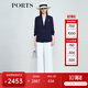 PORTS寶姿女裝2025春夏新款簡(jiǎn)約一?？蹠r(shí)尚丈青色通勤中長(cháng)夾克 丈青色 XS （2）