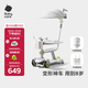 babycare兒童滑板車(chē)1-3-6歲多功能遛娃神器 辛德白+車(chē)籃+車(chē)棚