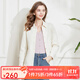 經(jīng)典故事（JANE STORY）簡(jiǎn)約夾棉風(fēng)衣女秋冬2024新款時(shí)髦基礎款休閑氣質(zhì)高端棉衣夾克外套 米色 M