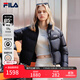 FILA RGB-多彩羽絨|斐樂(lè )官方女裝羽絨服2025冬季新款時(shí)尚休閑短款外套 正黑色-BK S 160/80A/S