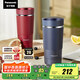 松下（Panasonic）【國家補貼】便攜式家用旅行燒水杯 藍色 雙層不銹鋼 隨行沖奶泡茶辦公室養生保溫杯NC-K501ASQ