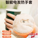 AILUKI日本電加熱手套智能無(wú)線(xiàn)暖手寶充電暖寶寶毛絨冬季辦公騎行可愛(ài) 白色半指手套-卡通貓+6000毫安電池+持久續航