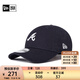 NEW ERA 紐亦華MLB男女情侶NY棒球帽彎檐遮陽(yáng)軟頂鴨舌帽920 14201631-藏青色 亞特蘭大勇士隊 OSFM