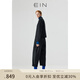 EIN【空氣羊毛】EIN言復古分割線(xiàn)燈籠褲綿羊毛九分褲子秋新款 石墨黑 L