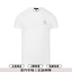 VERSACE JEANS COUTURE范思哲t恤 男士短袖t恤美杜莎金色徽標時(shí)尚潮流圣誕禮物 白色 M