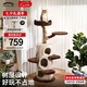 獸牌樹(shù)屋貓爬架大型貓樹(shù)貓窩一體實(shí)木貓抓柱小戶(hù)型貓架子豪華貓屋別墅 樹(shù)屋貓爬架【經(jīng)典色】