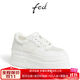FED網(wǎng)面小白鞋夏季新款女鞋增高板鞋厚底鞋休閑鞋女款D0503-ZF309 白色 37