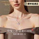 鉑邦詩（BOBANGSHI）999純銀項(xiàng)鏈莫桑鉆石吊墜輕奢2025新款情人節(jié)生日禮物送老婆女友 【一克拉莫桑鉆】& 輕奢禮盒