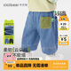 齊齊熊【2025春裝新品】齊齊熊寶寶褲子春季男童軟牛仔褲休閑褲兒童長(cháng)褲