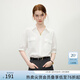 范思藍恩簡(jiǎn)約通勤時(shí)尚通勤短袖襯衫女2025夏新款設計感襯衣2136 白色 M