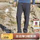 SCALER戶(hù)外軟殼褲加絨防水沖鋒褲加厚保暖防風(fēng)登山褲 深灰-男 L