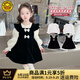 G.DUCKKIDS童裝女童套裝春秋2025洋氣兒童背帶裙絲絨兩件套甜美風(fēng)小女孩衣服 圖片色 90 適合80-90年齡1-2歲左右
