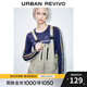 UR冬季新款女裝輕戶外露營風(fēng)多口袋寬松背帶褲UYV640045 灰綠 S