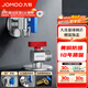 九牧（JOMOO）角閥球閥銅閥體大流量三角閥燃氣熱水器角閥壁掛爐亮銀色八字閥 【1冷1熱】冷熱球閥套裝