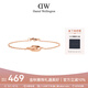 丹尼爾惠靈頓（DanielWellington）dw手鏈女飾品玫瑰金小雙環(huán)手鏈七夕情人節禮物送女友DW00400162