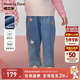 PawinPaw新品五折PawinPaw卡通小熊童裝25年秋季新款女寶寶休閑牛仔褲寬松 Indigo牛仔藍(lán)色/55 90