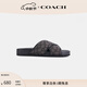 蔻馳（COACH）男士男鞋CROSSOVER涼鞋涼拖鞋外穿平底鞋一腳蹬輕奢 碳灰色/黑色 42