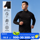 迪卡儂（DECATHLON）冬季內(nèi)搭速干長袖t恤男訓練服運動速干衣健身跑步上衣RUNM 經(jīng)典黑（速干+手表視窗） L