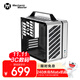 方糖機械大師  酷方 C28脈沖 兼容 MATX/ITX主板機箱  240水冷/僅支持SFX/L電源， 風(fēng)冷散熱/支持ATX14cm電源 月光銀 官方標配
