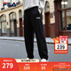 FILA 斐樂(lè )情侶款男女長(cháng)褲25秋冬季新款休閑寬松收口運動(dòng)褲子加絨保暖 正黑色-BK L 175/84A/L