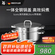 WMFWMF蒸鍋不銹鋼燉鍋家用蒸煮兩用鍋 Iconic系列蒸鍋 2層 28cm