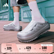 adidas 波波涼鞋 OZWAVE CLOG穩(wěn)定緩震回彈厚底老爹拖鞋阿迪達斯   金屬銀/灰色(推薦選大一碼)   38