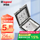 羅格朗（LEGRAND）電工電料五孔地插座隱藏式地插地板地面插座 銀色IP55六類網(wǎng)絡(luò)地插