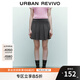 UR2025秋季新款女裝休閑減齡學(xué)院風(fēng)百褶A字半裙UYY550014 深灰 (無內(nèi)襯) M