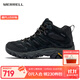 邁樂(lè )（Merrell）戶(hù)外經(jīng)典徒步鞋男女款MOAB 3MID WP中幫防滑耐磨防水減震戶(hù)外登山 J035835黑色（男） 42