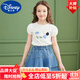 迪士尼（Disney）童裝女童短裙軟牛仔兒童2025夏季新款小女孩蛋糕裙復古洋氣半身裙 熱售牛仔裙 110 身高100-110cm年齡4-5歲