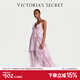 維多利亞的秘密 維密 光面順滑性感吊帶睡裙女飄逸奢華內搭外穿送禮送女友 77DT紫色花卉印花 11265073 S