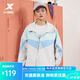 特步（XTEP）【門(mén)店同款】雙層風(fēng)衣女2024春季新款夾克女士外套拼接運動(dòng)女裝 棉花白/淡藍色/碧空藍 L