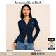 ABERCROMBIE & FITCH女裝經(jīng)典小麋鹿美式復(fù)古辣妹性感修身V領(lǐng)長袖T恤KI139-5270 海軍藍(lán) S (165/92A)