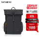 新秀麗（Samsonite）高端潮流雙肩包電腦包14英寸男士背包休閑時(shí)尚抽繩翻蓋牛皮革NS6