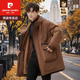 皮爾卡丹（pierre cardin）長(cháng)款羽絨服男2025年最新款高端輕薄款派克服冬季小個(gè)子潮流外套  卡其色+兔毛羽絨內膽 【高品質(zhì)羽絨】 XL 175