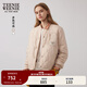 Teenie Weenie【兩面穿】小熊女裝外套冬季時(shí)尚美拉德簡(jiǎn)約休閑棉服 卡其色 S (160)