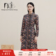 HRTIS女裝 100%全棉長袖印花連衣裙AR5217010-034 如圖 L 40
