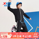 特步（XTEP）兒童童裝男中大童百搭運動(dòng)舒適長(cháng)袖針織套裝 正黑色 165cm