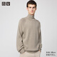 優(yōu)衣庫合作款/男裝高領(lǐng)針織衫/長(cháng)袖毛衣毛衫25秋冬新款479837 32 深米色 L /175/100A